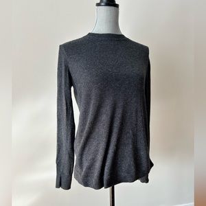 LOFT Charcoal Grey Wool Blend Sweater